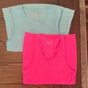 Zyia Blue and Pink Tank Tops